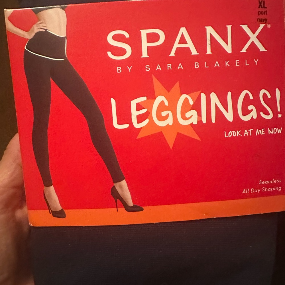 Spanx Navy Leggings brand new in package
